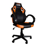 Cadeira Gamer Oex Gc200 Estofado 100kg Preto E Laranja Material Do Estofamento Couro Sintético