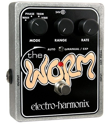 Pedal Tremolo Vibrato Phase Electro Harmonix The Worm Color Negro