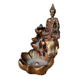 Incensario Cascata Flor 2 Quedas Buda Hindu Meditando