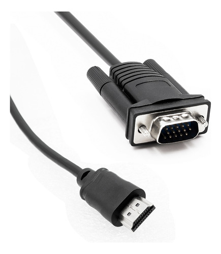 Cabo Conversor Hdmi Macho Para Vga Macho 1.80 Metros Banhado