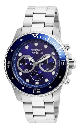 Reloj Invicta 21788 Acero Hombres Color De La Correa Plateado Color Del Bisel Azul Color Del Fondo Azul