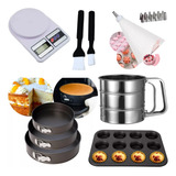 Super Kit Set Repostero 9pzs  Moldes Balanza Pinceles Manga