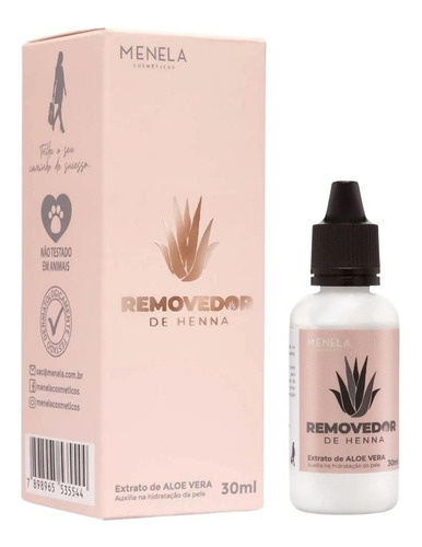 Removedor De Henna 30ml Menela