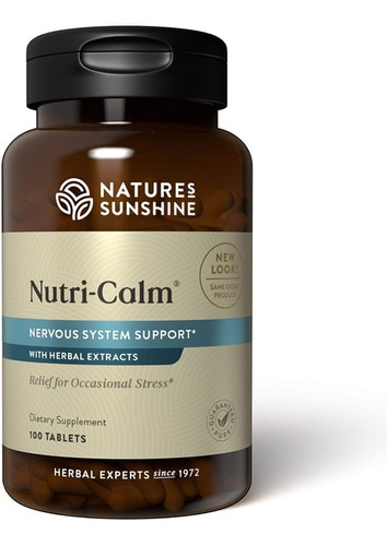 Nutri-calm Nature´s Sunshine 100 Capsulas Msi Sabor Sin Sabor