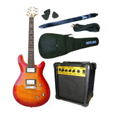 Combo Guitarra Electrica Crimson Seg268 Prs + Amp 10w Prm