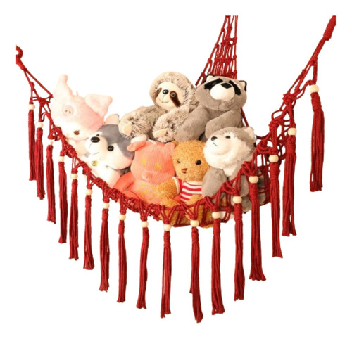 Divertida Hamaca Red Peluches Organizador Decoracion Niños