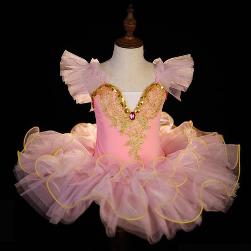 Vestido De Baile Con Tutú De Ballet Para Niños Pequeños Rop