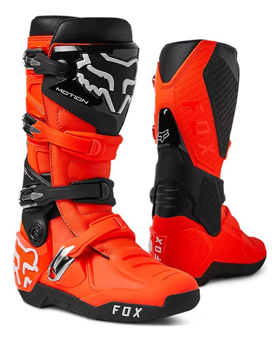 Botas Fox Motion Naranja Enduro Motocross Atv Utv Top Ra Cuo