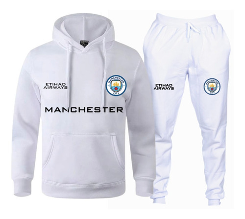 Moletom Adulto Conjunto Abrigo Blusa/calça Timeeuro Man City