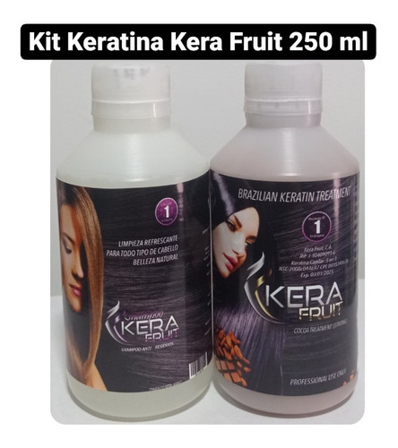 Kit Keratina Kera Fruit 250 Ml - mL a $80