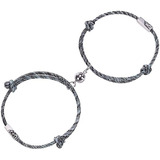 Pulseras Del Amor Pareja Imán Hombre Mujer Magneticas X2