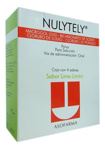 Nulytely Lima-limon Polvo Para Solución Caja Con 4 Sobres