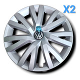 2 Tapones Rin De Acero Para Vw Jetta Mk7 Pintura Original