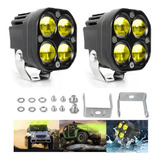 Faros De Lupa Doble Color Spot Luz Universal 2pcs 40w