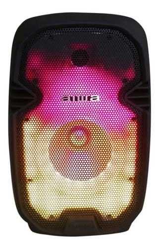 Bocina 8 Aiwa Awsp08twl Fm Microfono Bluetooth Flame Led Color Negro