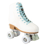 Patines De 4 Ruedas Quads Ajustables Blancos Sweet Rocket 