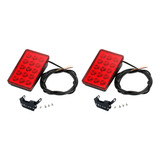 2 Luces Led De Freno De Coche, 15 Led, Estilo F1, Universal