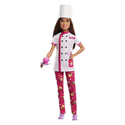 Muñeca Barbie Y Accesorios, Muñeca De Chef Pastelero Profesi