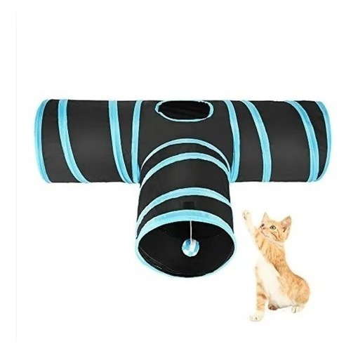 Brinquedo Interatico Para Gato  Túnel Com 3 Saídas T