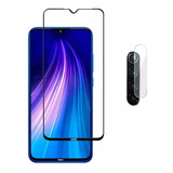 Xiaomi Redmi Note 8  Vidrio Templado Cámara + Pantalla 5d