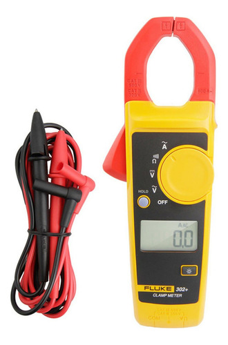 Fluke F302 + - Pinza Medidor Portátil, Pantalla Lcd, Digital