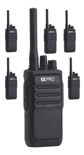 Kit 6x Radio Portátil Uhf Tx-320 16 Ch 2 Watts Baofeng