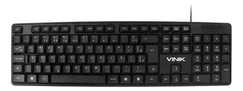 Teclado Vinik Ct301 Usb 1,8m Abnt2 - Preto