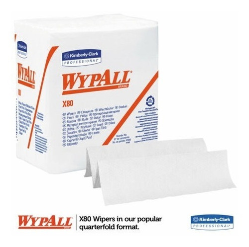 Wypall X80 Power Clean Paquete 50 Paños Rojos O Blancos Resi