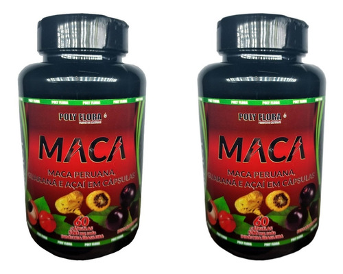 Maca Power Premium 500mg 2x60 Cáps Original + Brinde