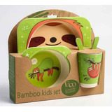 Set De Bajillas Bebes Niños Bambu