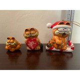 Garfield / Lote De Figuras / Sujeta Agujeta Vela Y Ornament