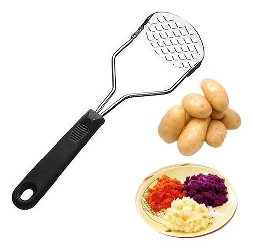 Amassador Espremedor De Batatas  Legumes Manual Aço Inox 