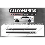 Franjas Calcomanias  Deportivas Para Carro 190x20cm