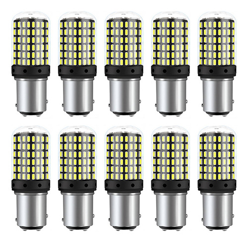 10 Bombillas 3014 144 Smd Canbus 1157 Bay15d Para Señal De G