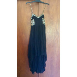 Vestido Inedita Negro Detalles Animal Print