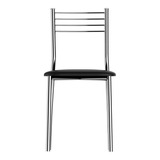 Cadeira Cozinha Cromada Milano - Flape - 1 Unidade Cor Da Estrutura Da Cadeira Cinza Cor Do Assento Escolher Após A Compra Desenho Do Tecido Liso
