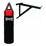 Bolsa De Kick Boxing 180 + Relleno + Soporte De Pared + Kit 