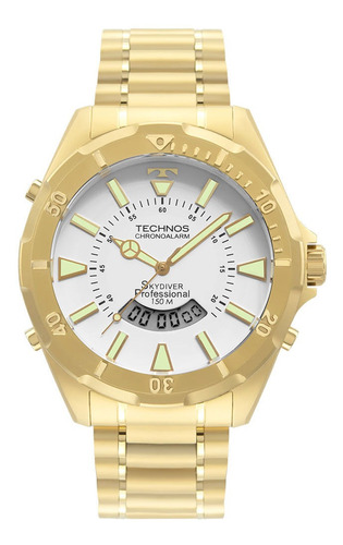 Relógio Masculino Technos Skydiver Dourado Wt205fl/4b Oferta