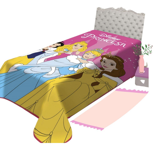 Cobertor Coberta Disney Charme De Princesas Jolitex 2mx1,5m