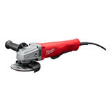 Miniesmeriladora Angular Milwaukee 6141-30 1400w 120v Llaves Color Rojo