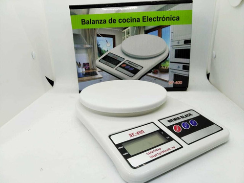 Balanza Digital 1 Gr A 10 Kg Con Tara Cocina Hobbie Precisa Color Blanco