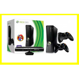  Xbox 360 Slim 4gb 02 Controles 01 Kinect + Brindes 
