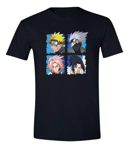 Playera Hombre Anime Naruto Equipo 7 000193n