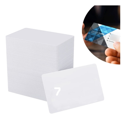 250 Unidades Tarjetas Credenciales Blanca Pvc De Sublimacion