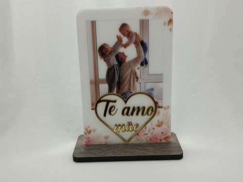 Quadro Presente Dia Das Mães Personalizada Acrílico 10x15cm