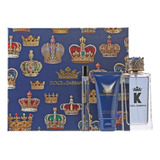 Kit 3em1 Presente/perfume Masculino 100ml+gel+amostra10 Ml Italiano Dolce & Gabbana King Edt.