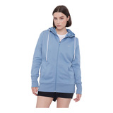 Polerón Mujer Deportivo Cotton Full Zipper Azul I Corona