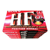 5 Casettes De Audio Sony 60min
