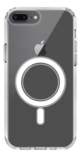 Estuche Funda Transparente Con Carga Magnética Para iPhone