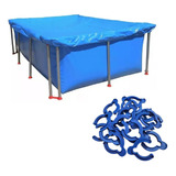 Cubre Pileta Tipo Pelopincho Lona Elastizado 3.0x2.0 Mts 